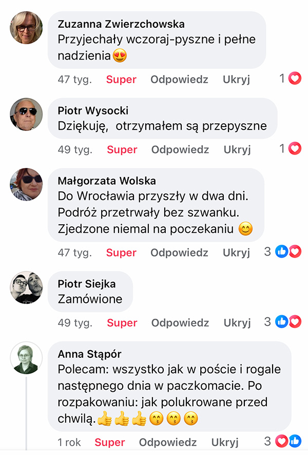 Opinia o Rogalach Świętomarcińskich