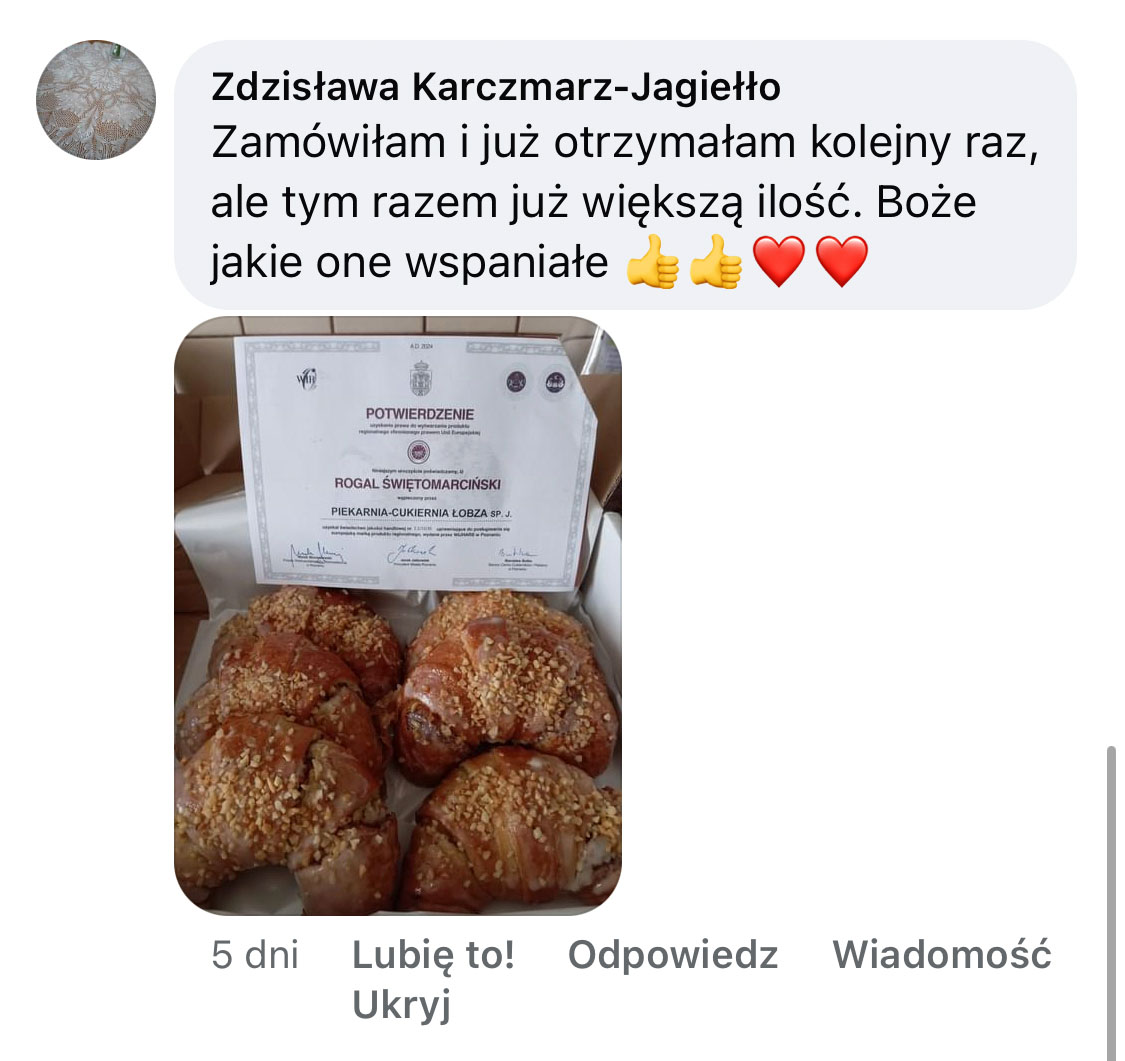 Opinia o Rogalach Świętomarcińskich